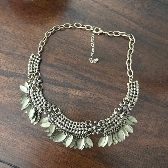Vintage Rhinestone and Metal Necklace - Picture 3 of 4
